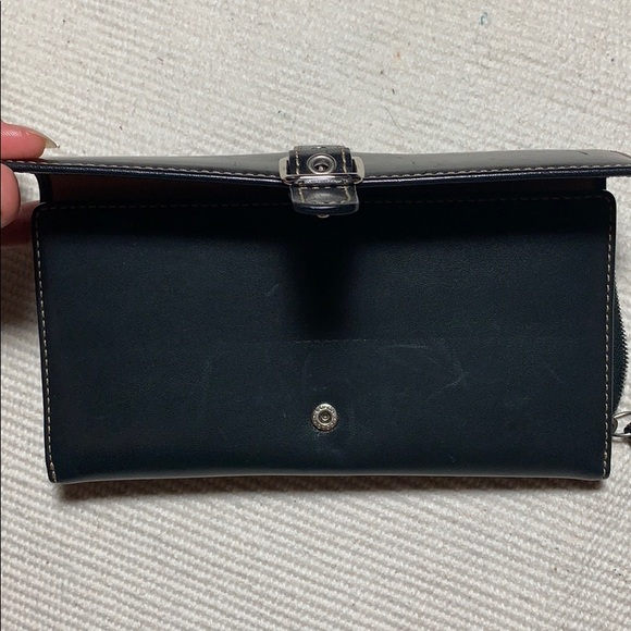 NEW Coach Long Flap Leather Wallet - Picture 4 of 8